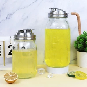 1 Piece New Stainless Steel Wide Mouth Pour Spout Lid Home Kitchen Tools  _ - Picture 1 of 20