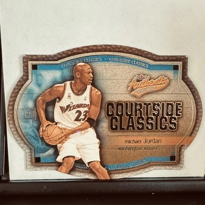 Michael Jordan 2002-03 Fleer Authentix Courtside Classics штампованная No5 Wizards - Изображение 1 из 2
