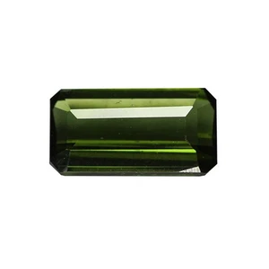 0.73 Ct Pretty Octagan 7.7 x 4.1 MM 100% Natural Green Mozambique Tourmaline !!! - Picture 1 of 4