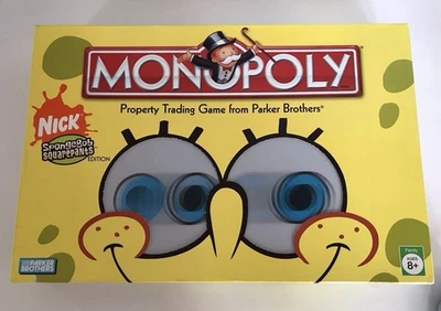 Nickelodeon SpongeBob SquarePants Monopoly 2005 VIACOM HASBRO 100% COMPLETE - Image 1 of 4