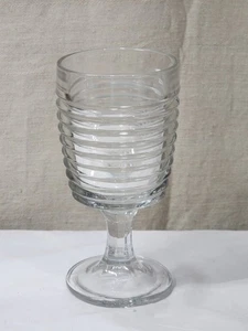 Vintage Park Avenue Clear Water Goblet Wine Glass By Anchor Hocking 6 3/8" - Picture 1 of 4