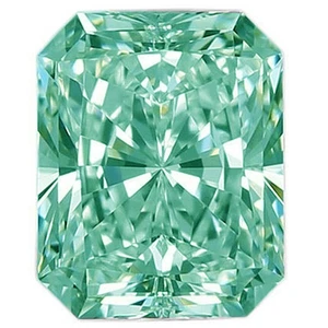 4.10 Ct 9*8 Mm Radiant Cut Ice Blue Moissanite VVS1 Loose Lab Created Gemstone - Picture 1 of 2