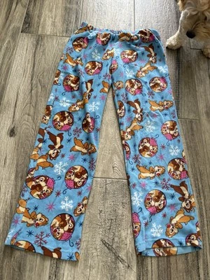 Disney Chippendales Girls Size S Blue Polyester Pajama Bottoms - Image 1 of 4