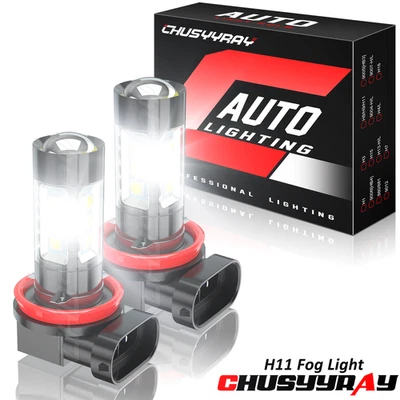 For Ford Focus 2005 2006 2007-2018 - 2x LED Fog Light Bulbs DRL 6000K White Foto 1 de 4