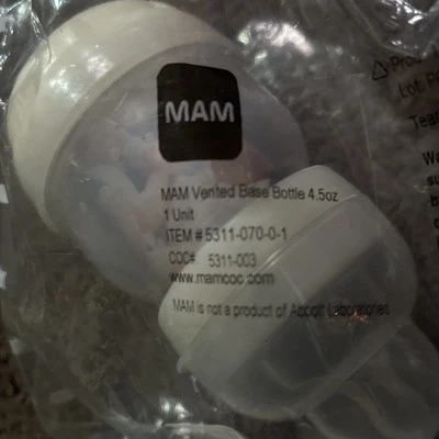 MAM Baby Bottle 4oz. Anti Colic Self Sterilizing Newborn - Image 1 of 4