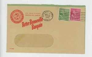 Mr Fancy Cancel Portland General Electric Co Oregon City Oreg 1943 Cvr #1322 - Picture 1 of 2