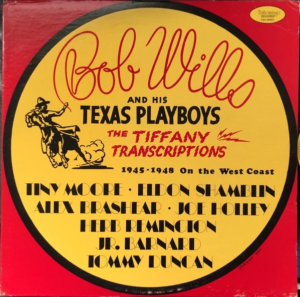 Bob Wills & His Texas Playboys Tiffany Transcriptions 1976 VG/VG *PLS READ DESC* - Image 1 of 4