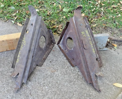 Ford Modelo T 1926 1927 PISO DELANTERO TABLERO SOPORTES LATERALES / ELEVADORES Original Cpe 2 puertas Foto 1 de 4