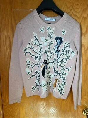 Christian Dior кашемир вязаный свитер 944S26RC012 бежевый размер 42  - Изображение 1 из 4