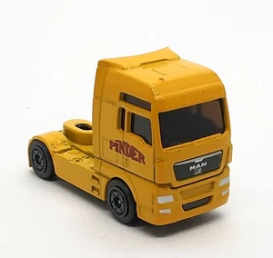 Majorette Pinder Truck Head Man TGX Yellow 1/100 (6") no Package - Picture 1 of 7