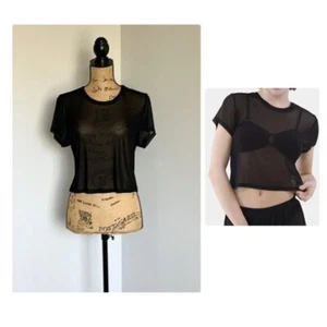 No Boundaries Mesh T-Shirt Coverup Gr. M Neu mit Etikett - Bild 1 von 12