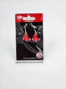 Boston rote Socken Ohrringe MLB Team Logo lizenzierter Schmuck - Bild 1 von 1