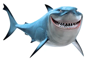Finding Nemo, Bruce, Truck, Car, Window, Wall Vinyl Decal - Picture 1 of 1