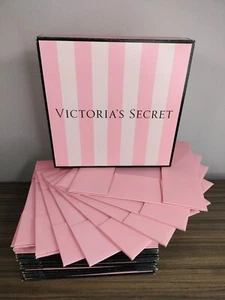 VICTORIA'S SECRET - Iconic Pink Striped Gift Box MEDIUM- 10 x 10 x 3 -20 BOXES - Picture 1 of 12