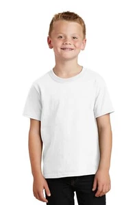 Port & Company PC54Y Youth Short Sleeve Core Cotton Crew Neck Stylish T-Shirt - Picture 1 of 42