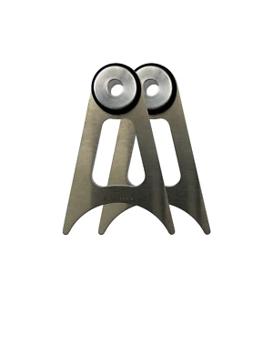 🟥 GSI⚡2.5" x 2.5"⚡Perchas de escape de acero inoxidable - Alta calidad (Juego de 2) Foto 1 de 4