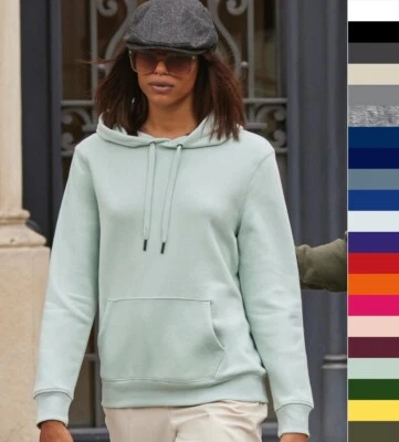 B&C Damen QUEEN Hooded Sweatshirt Single Jersey bedruckbar Basic WW02Q NEU - Bild 1 von 4