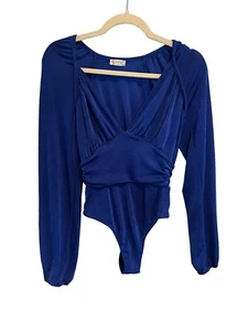 Body para mujer Intimately FREE PEOPLE EN TUS BRAZOS azul manga larga cuello en V XS - Imagen 1 de 5