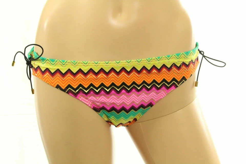 Coogi Women's Bikini Bottom Multi Color Chevron Gold Metallic Size S - Image 1 of 4