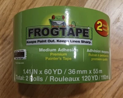 FrogTape 1.41 in. x 60 yd. Green Multi-Surface Painter's Tape, 2 Pack