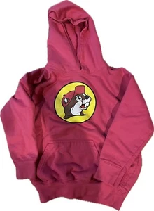 Child Pink Buc-ees Beaver Sweater Youth Small - Picture 1 of 3