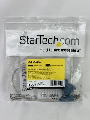 Startech USB to RS232 DB9 Serial Adapter Cable - M/M- - Image 1 of 3