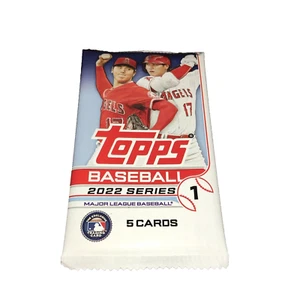 2022 Topps Baseball Series 1 Pack-5 Cards- Factory Sealed-Free Shipping- - Picture 1 of 2