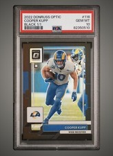 2022 Donruss Optic Cooper Kupp #116 Black 1/1 Rams PSA 10