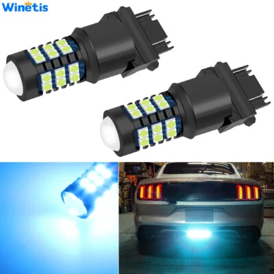 For Ford Mustang 2015-2019 Ice Blue 3157 LED Reverse Backup Light Bulbs Bright - Image 1 of 4