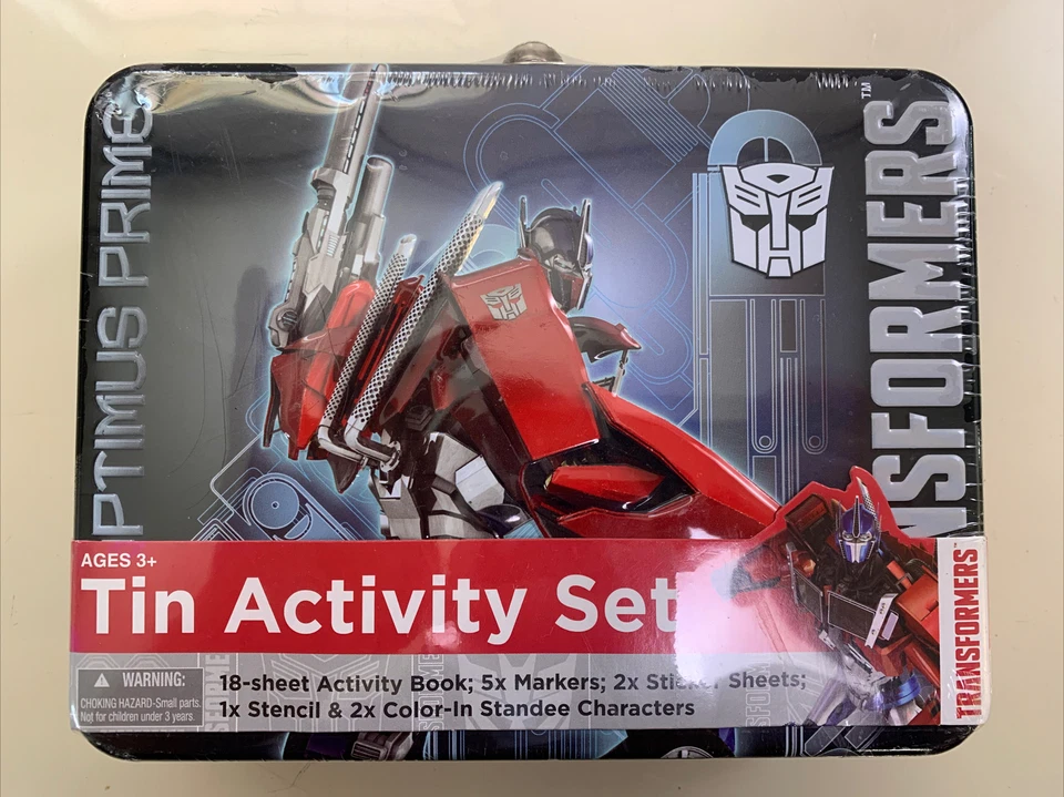 ¡Juego de actividades TRANSFORMERS Optimus Prime con lata coleccionable! Foto 1 de 4