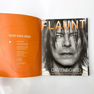 FLAUNT  Oct 1999 No. 8 DAVID BOWIE Bryan Ferry The Donnas Ben Harper Les Rythmes Foto 1 de 4