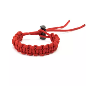 Pulsera Ajustable Paracord Trenzada en Rojo de APMOTS - Imagen 1 de 3