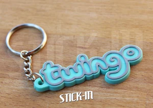 Porte Clés pour Twingo Vert Keychain Keyrings Green Schlüsselring - Picture 1 of 4