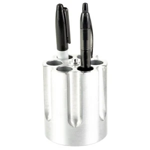 Kaliber Gourmet Revolver Zylinder Stifthalter Aluminium silber CBG-1007 - Bild 1 von 2