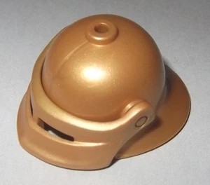 13722, 1x Helm, Schallerhelm (mit Visier), gold - Bild 1 von 1