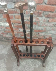 Handmade walking stick stand/ walking cane stand holder/stand wall New Designer - Picture 1 of 9