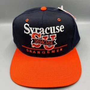 Vintage Syracuse Orangemen Mütze Herren Zwillinge Enterprise NCAA Druckknopflasche Kappe neu - Bild 1 von 10