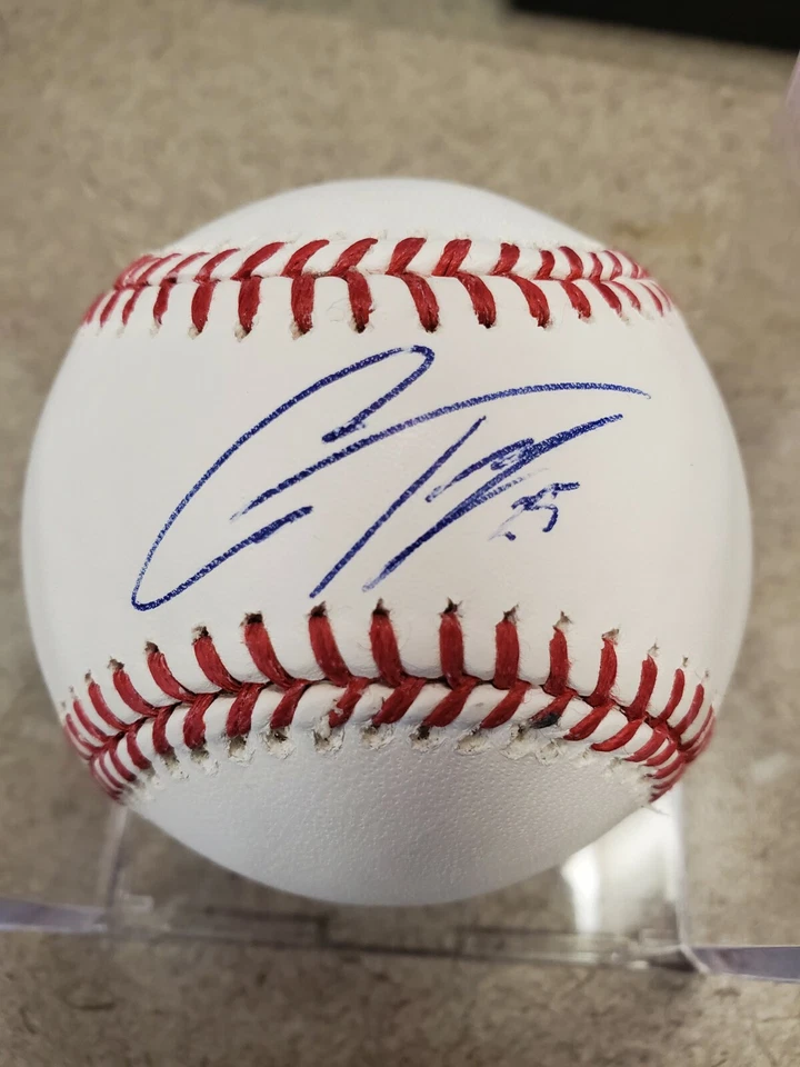 Gleyber Torres Signed Auto OMLB NY Yankees BASEBALL JSA - Image 1 of 3
