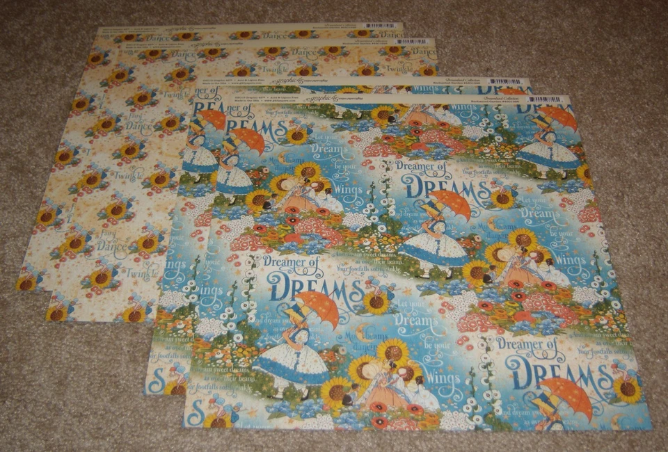 Gráfico 45 Papeles Doble Cara 12x12 (4) ~ Colección Dreamland... Jardín Encantado Foto 1 de 1