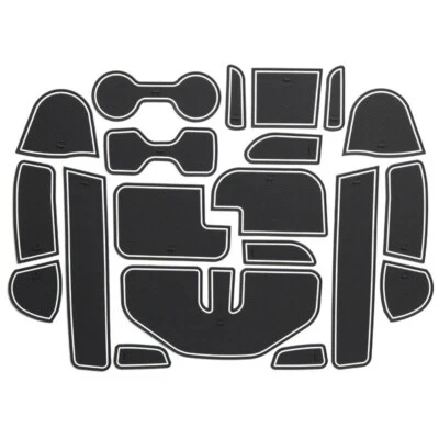 For Nissan Navara NP300 D23 2015-19 Non-slip Inner Gate Slot Mat Cup Pads-White - image 1 of 4