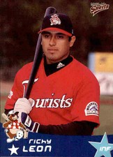 1999 Asheville Tourists Multi-Ad #16 Richy Leon Yuma Arizona AZ Baseball Card