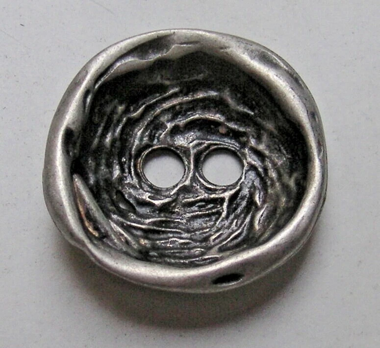 5 Knöpfe Metall 25 mm altsilber wie handgemacht Trachten Knopf - Bild 1 von 1