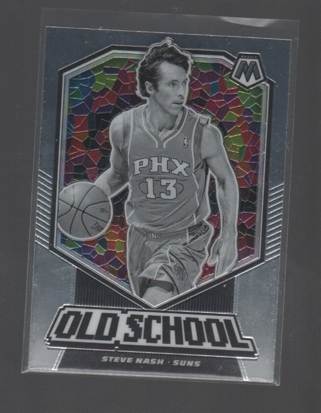 STEVE NASH     2019-20 PANINI MOSAIC OLD SCHOOL CARD #1 - Image 1 of 1