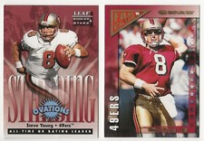 Steve Young Cards 98 Leaf R&S /5000 99 Donruss Fan Club /5000