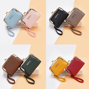 Damen Handgelenktasche Geldbörse Mini Leder Kreditkartenetui RFID Reißverschluss Tasche Handtasche - Bild 1 von 41