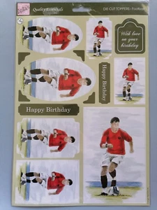 FOOTBALL (Soccer), Anita's Art, A4 Decoupage/PaperTole, Push-Out Die Cut Sheet - Picture 1 of 1