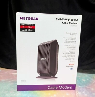 ¡NUEVO! NETGEAR CM700 - Cable módem - Caja abierta - Nunca usado Foto 1 de 4