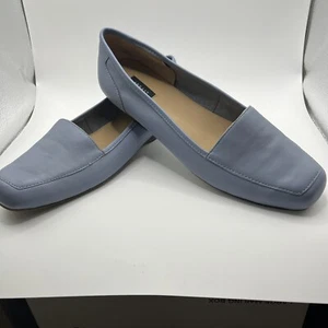 ARRAY Women's Freedom Periwinkle Flat Leather Upper Slip On Loafers Shoes 10W - Picture 1 of 9