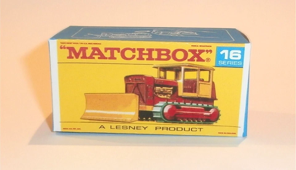 Matchbox Lesney No 16 Case Tractor Empty Repro F Style Box - Image 1 of 1