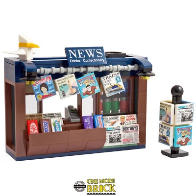 News Stand | Newspapers, magazines confectionery Newsagent | Made with real LEGO - Image 1 of 4